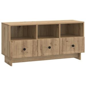 vidaXL Mueble de TV con caj&oacute;n Roble Artesanal 102 x 34,5 x 50 cm