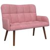 vidaXL Sof&aacute; de 2 Plazas Rosa 115 x 61 x 87 cm PWNED_BY_LORD666_YWH