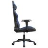 vidaXL Silla gaming cuero sintético negro y azul