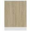 vidaXL Armario bajo "Lyon" Roble Sonoma 60x46x81,5 cm Madera de ingeniería