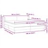 vidaXL Cama box spring con colchones terciopelo rosa 180x210 cm
