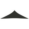 vidaXL Toldo de vela triangular tela Oxford gris antracita 5x5x6 m