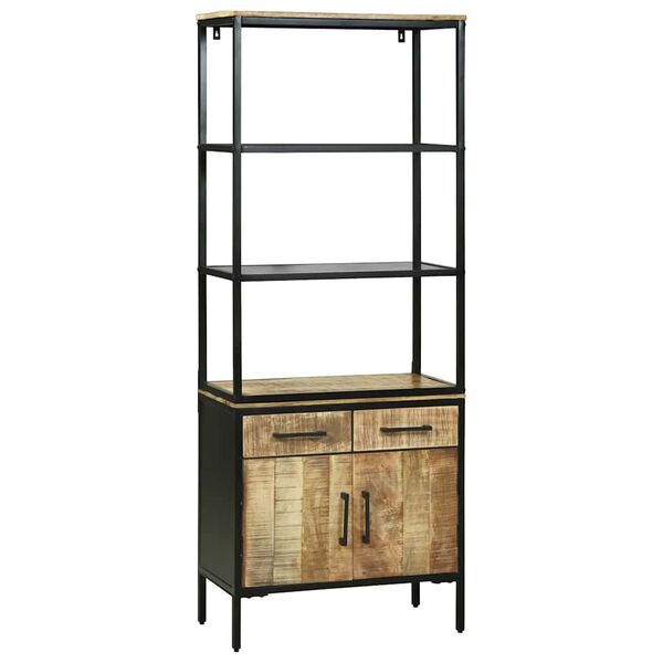 vidaXL Aparador alto Marr&oacute;n 70 x 35 x 180 cm Madera de mango maciza