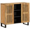 vidaXL Aparador de madera maciza de mango rugosa 90x34x75 cm