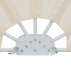 vidaXL Toldo lateral plegable terraza color crema 200 cm