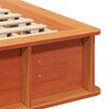 vidaXL Estructura de cama Marr&oacute;n cera 140 x 190 cm