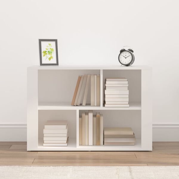 vidaXL Aparador de madera contrachapada blanco 80x30x54 cm