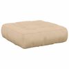vidaXL Coj&iacute;n de Asiento de 1 Pieza VIANEN 100% Poli&eacute;ster Crema