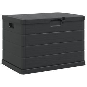 vidaXL Caja de Almacenamiento para Jard&iacute;n con almacenamiento Antracita