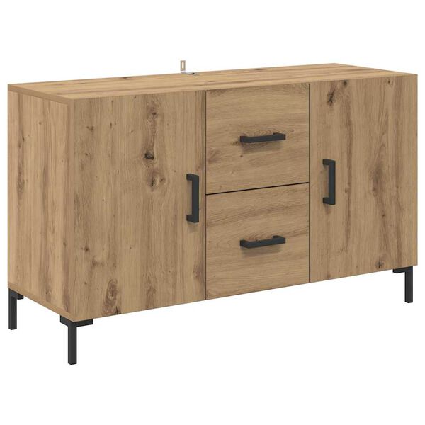 vidaXL Vitrina Roble artesanal 100 x 36 x 60 cm Madera contrachapada