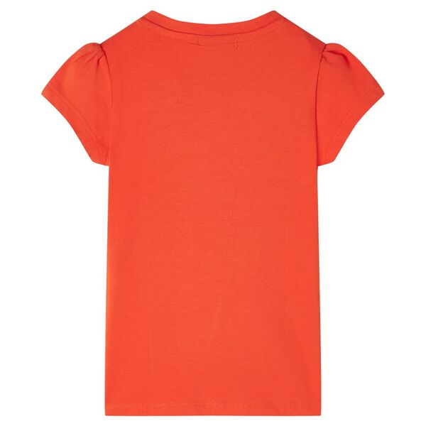 Camiseta infantil naranja oscuro 104
