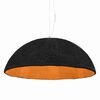 vidaXL L&aacute;mpara colgante negro y dorado E27 &Oslash;70 cm