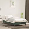 vidaXL Estructura de cama sin colchón terciopelo verde oscuro 90x190cm