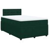 vidaXL Cama box spring con colch&oacute;n terciopelo verde oscuro 120x200 cm