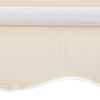 vidaXL Toldo de lona blanco crema 3,5x2,5 m