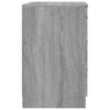 vidaXL Mesita de noche madera contrachapada gris Sonoma 40x40x63 cm