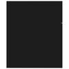 vidaXL Armario para lavabo madera contrachapada negro 60x38,5x46 cm