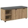vidaXL Banco de entrada Roble artisan 100 x 38 x 46 cm