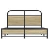 vidaXL Estructura de cama sin colch&oacute;n 140x190 cm madera roble Sonoma