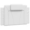 vidaXL Cama Viana con colch&oacute;n cuero sint&eacute;tico blanco 90x200 cm
