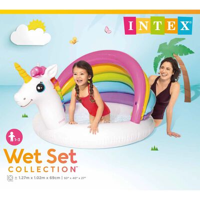 Intex Piscina para bebés Unicorn Baby 127x102x69 cm