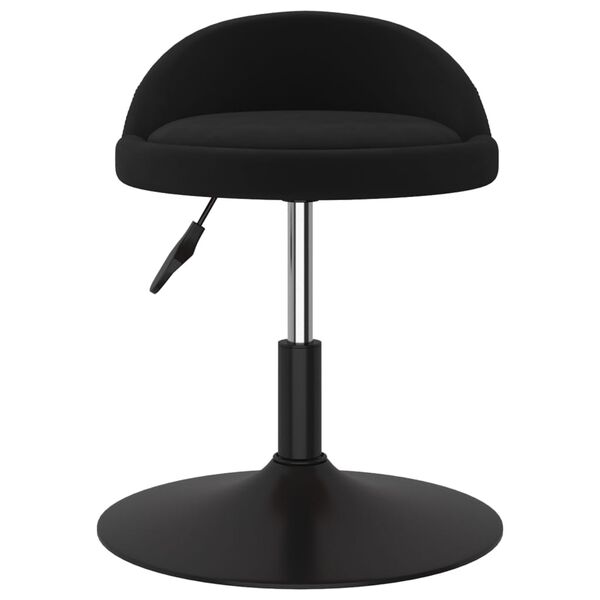 vidaXL Sillas de comedor giratorias 4 unidades terciopelo negro