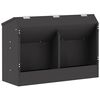 vidaXL Comedero para Conejos Negro 64,5 x 25,5 x 45,5 cm 6 kg