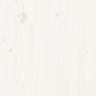 vidaXL Mesa de jardín madera maciza de pino blanca 100x50x75 cm