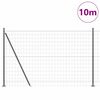 vidaXL Valla con Poste Gris 1,5 x 10 m Acero y PVC