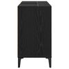 vidaXL Mueble de lavabo con estante Roble Negro 80 x 33 x 60 cm