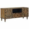 vidaXL Mueble de TV Marr&oacute;n 105 x 33,5 x 46 cm Madera de mango maciza