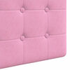 vidaXL Cabecera Colgante Montaje en la pared Rosa 130 x 55 x 5 cm tela