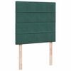 vidaXL Cama box spring con colch&oacute;n terciopelo verde oscuro 80x200 cm
