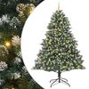 vidaXL &Aacute;rbol de Navidad artificial Verde 240 cm PVC, Pl&aacute;stico y Acero