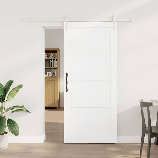 vidaXL Puerta Corredera ORKDAL 78 x 202 cm Madera de pino macizo