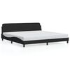vidaXL Estructura de cama Dover terciopelo negro 200x200 cm