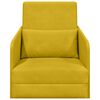 vidaXL Sof&aacute; cama Amarillo 65 x 80 x 83 cm Terciopelo