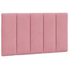 vidaXL Cabecero de cama acolchado Hanko terciopelo rosa 90 cm