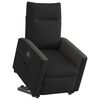 vidaXL Sill&oacute;n reclinable elevable tela negro