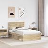 vidaXL Estructura de cama Sonoma 120 x 200 cm Madera de pino macizo