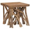 vidaXL Mesa de centro de troncos madera reciclada mixta 40x40x40 cm