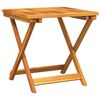 vidaXL Mesa de jard&iacute;n plegable madera maciza de acacia 50x50x50 cm