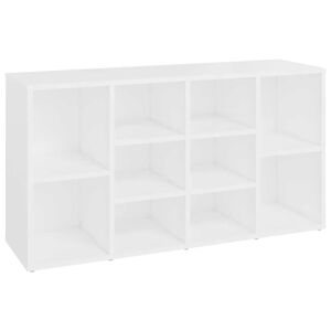 vidaXL Zapatero de madera contrachapada blanco 103x30x55 cm