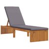 vidaXL Tumbona Madera maciza de Acacia Aceite Natural