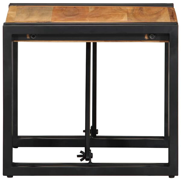 vidaXL Mesa de centro 40x40x35 cm de madera maciza de acacia