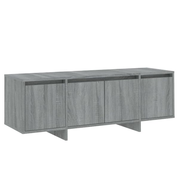 vidaXL Mueble de TV madera contrachapada gris Sonoma 120x30x40,5 cm