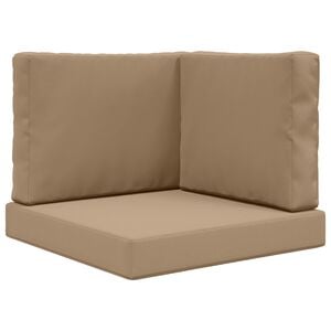 vidaXL Coj&iacute;n para sof&aacute; de exterior Poli&eacute;ster Gris topo 60 x 60 cm
