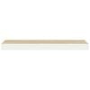 vidaXL Estante flotante pared 4 uds MDF roble y blanco 80x23,5x3,8 cm