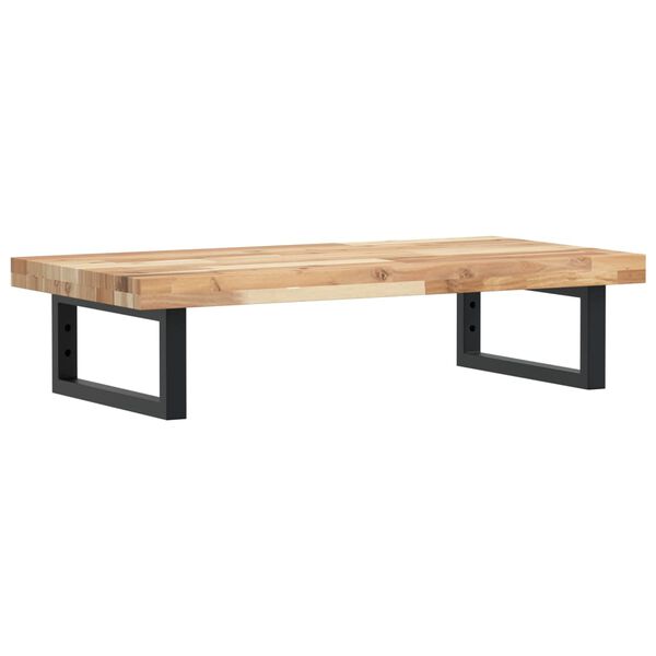 vidaXL Estante de lavabo de pared acero y madera maciza de acacia