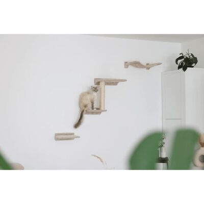 Kerbl Rascador de pared para gatos Zugspitze madera beige